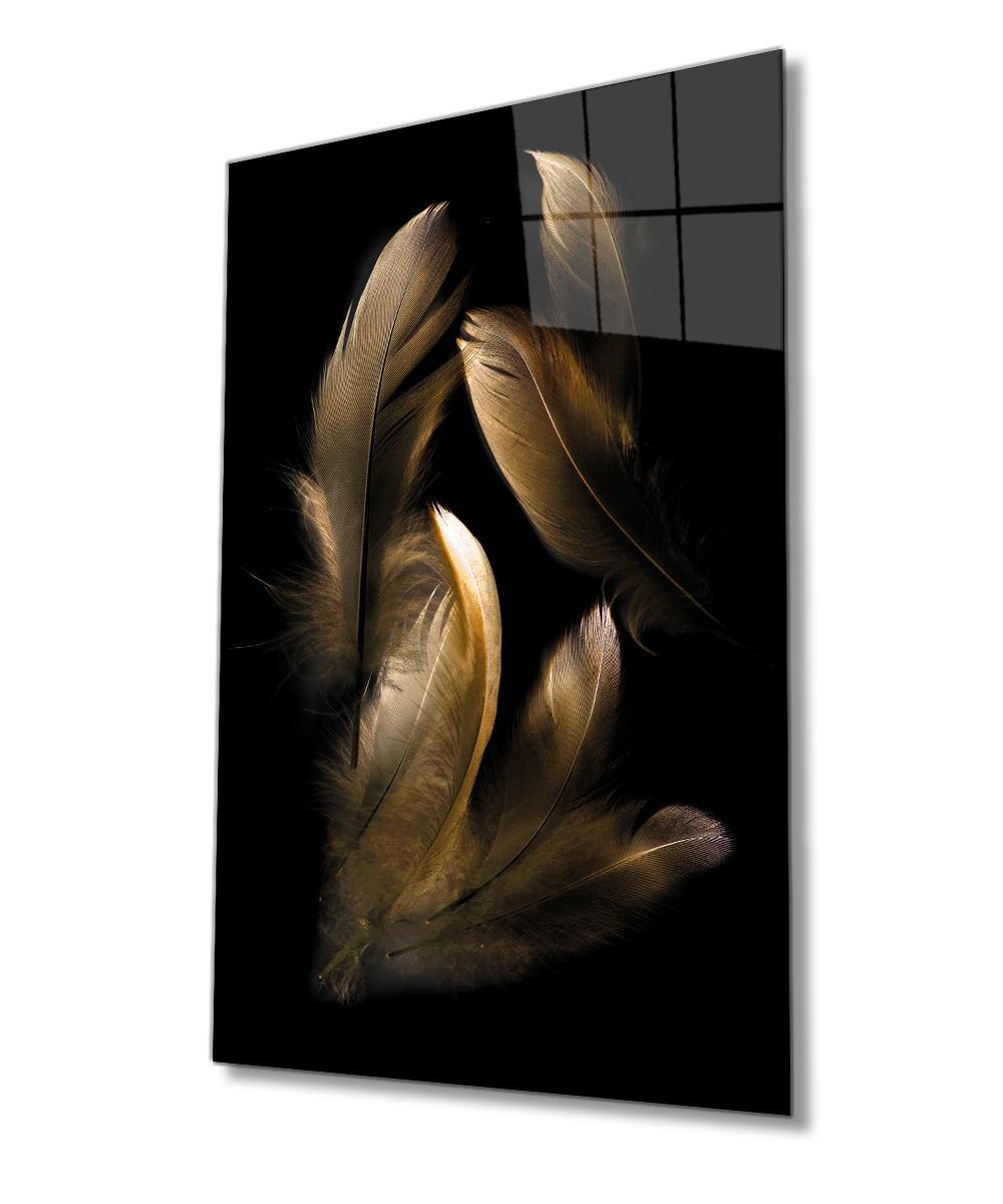 Kahverengi Tüy 4mm Dayanıklı Cam Tablo Temperli Cam, Glass Wall Decor