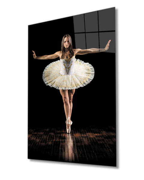 Balerin Cam Tablo  4mm Dayanıklı Temperli Cam Ballerina Glass Table 4mm Durable Tempered Glass
