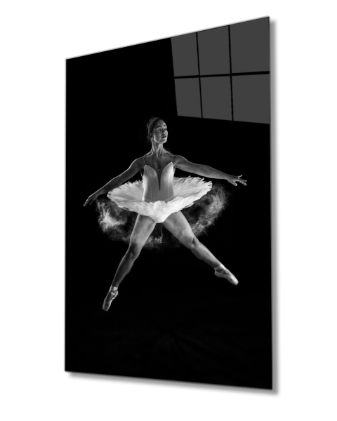 Balerin Cam Tablo  4mm Dayanıklı Temperli Cam Ballerina Glass Table 4mm Durable Tempered Glass Glass Wall Art