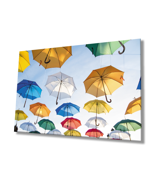Şemsiyeler Cam Tablo  4mm Dayanıklı Temperli Cam