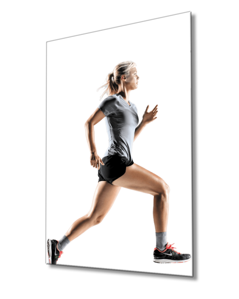 Spor Fitnes Cam Tablo  4mm Dayanıklı Temperli Cam Sports Fitness Glass Wall Art