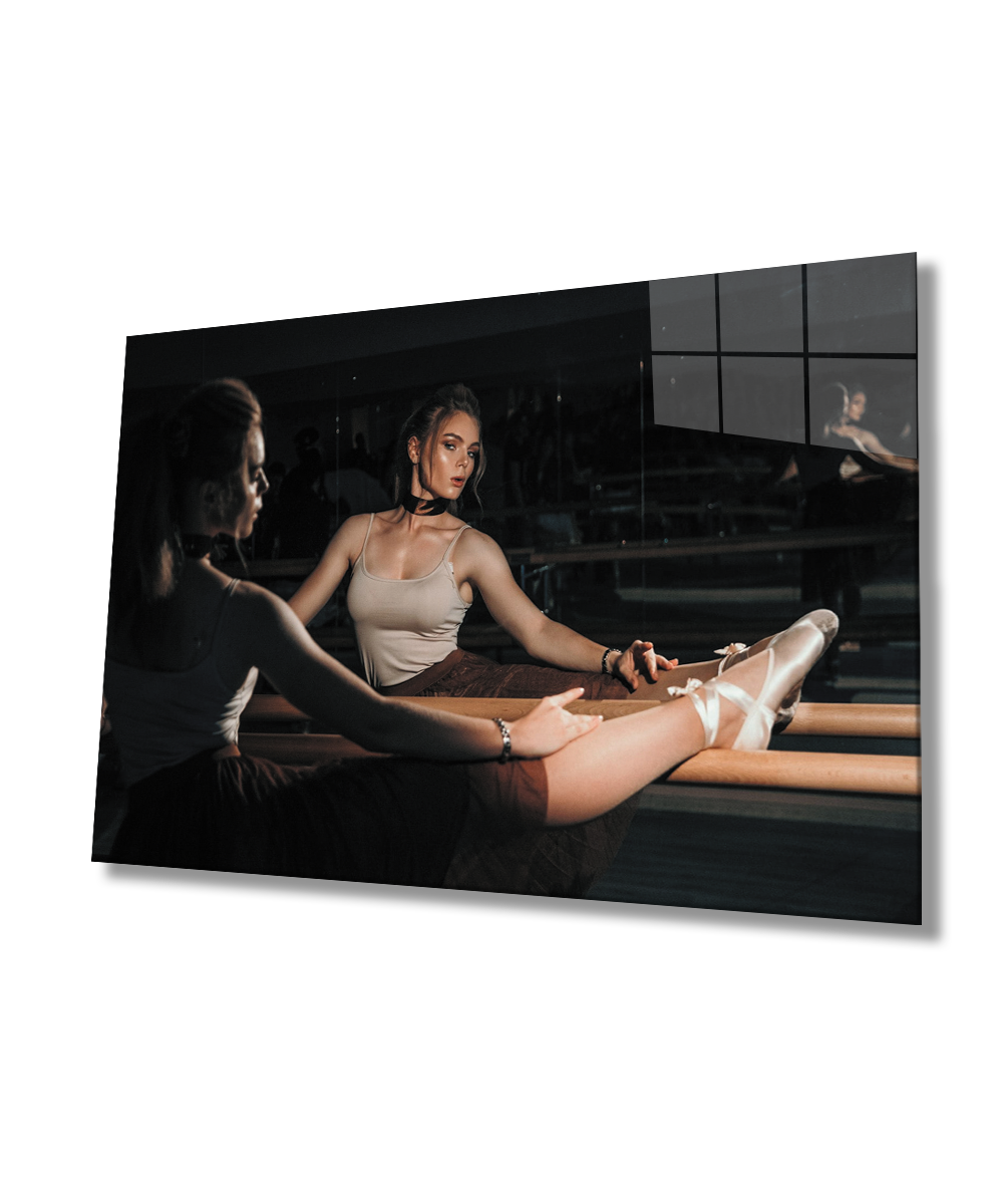 Balerin Cam Tablo  4mm Dayanıklı Temperli Cam Ballerina Glass Table 4mm Durable Tempered Glass Glass Wall Art