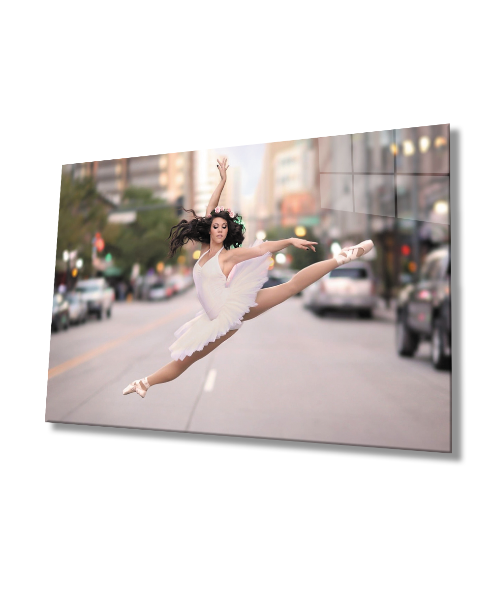 Balerin Cam Tablo  4mm Dayanıklı Temperli Cam Ballerina Glass Table 4mm Durable Tempered Glass Glass Wall Art