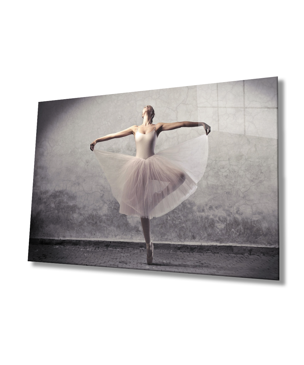 Balerin Cam Tablo  4mm Dayanıklı Temperli Cam Ballerina Glass Table 4mm Durable Tempered Glass Glass Wall Art