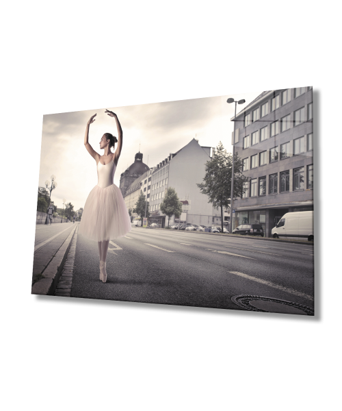 Balerin Cam Tablo  4mm Dayanıklı Temperli Cam Ballerina Glass Table 4mm Durable Tempered Glass Glass Wall Art