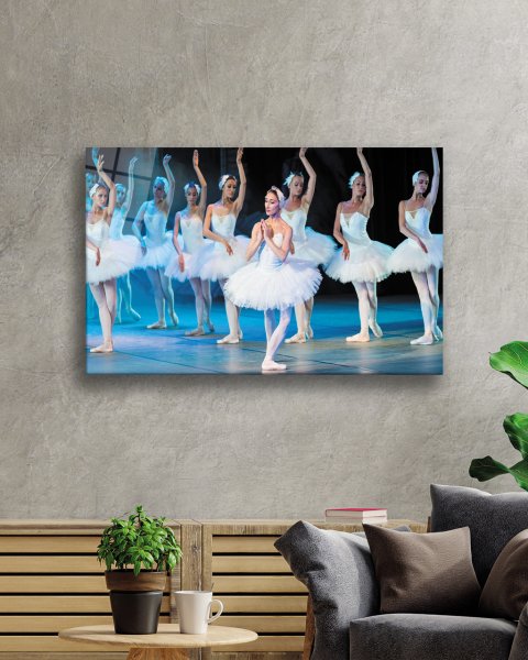 Balerin Cam Tablo  4mm Dayanıklı Temperli Cam Ballerina Glass Table 4mm Durable Tempered Glass Glass Wall Art