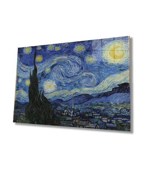 Vincent van Gogh Cam Tablo 4mm Dayanıklı Temperli Cam