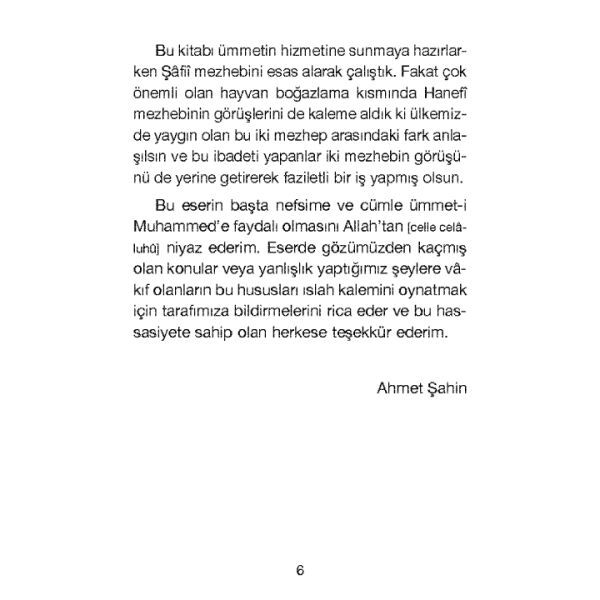 Kurban İbadeti - Şafii Mezhebi İçin | Ahmet Şahin