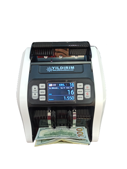 YILDIRIM Pro Mix Para Sayma Makinesi / Dolar Karışık Sayma ve Sahte Para Tespit Etme (USD-EURO-TL)