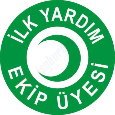 İlk Yardım Ekip Üyesi Baret Etiketi