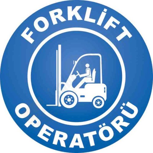 Forklift Operatörü Baret Etiketi