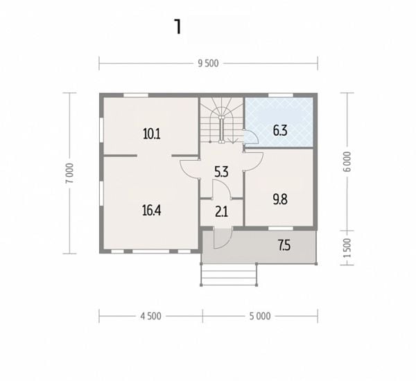 106m2 Ahşap Bungalov 2 Katlı TD60