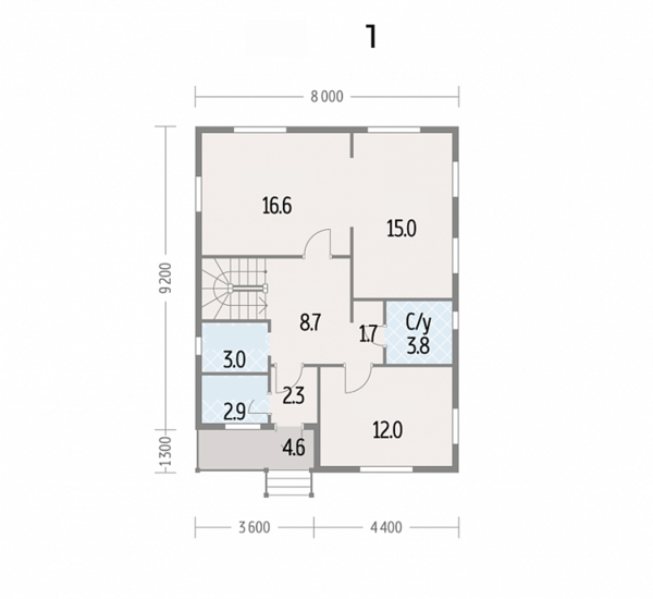 144m2 Ahşap Bungalov 2 Katlı TD65