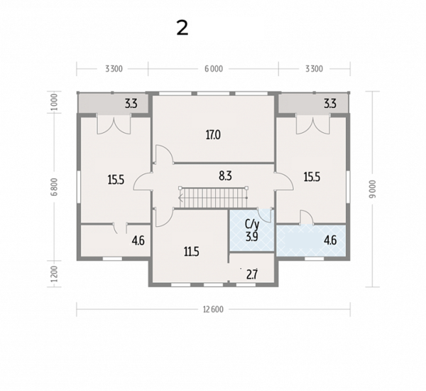 186m2 Ahşap Bungalov 2 Katlı TD77