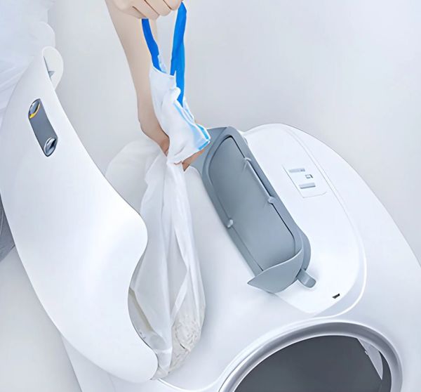 Otomatik Kedi Tuvaleti Büzgülü Çöp Poşeti 15 Adet, 45cm x 48cm