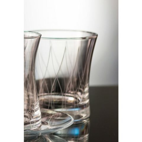 Kcd Panora Kesme El Dekor Yaldızlı 6 Adet Desenli Su Bardağı Takımı