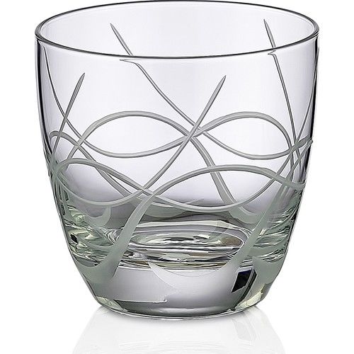 Kcd Gardenya Kesme El Dekor Yaldızlı 6 Adet Desenli Su Bardağı Takımı