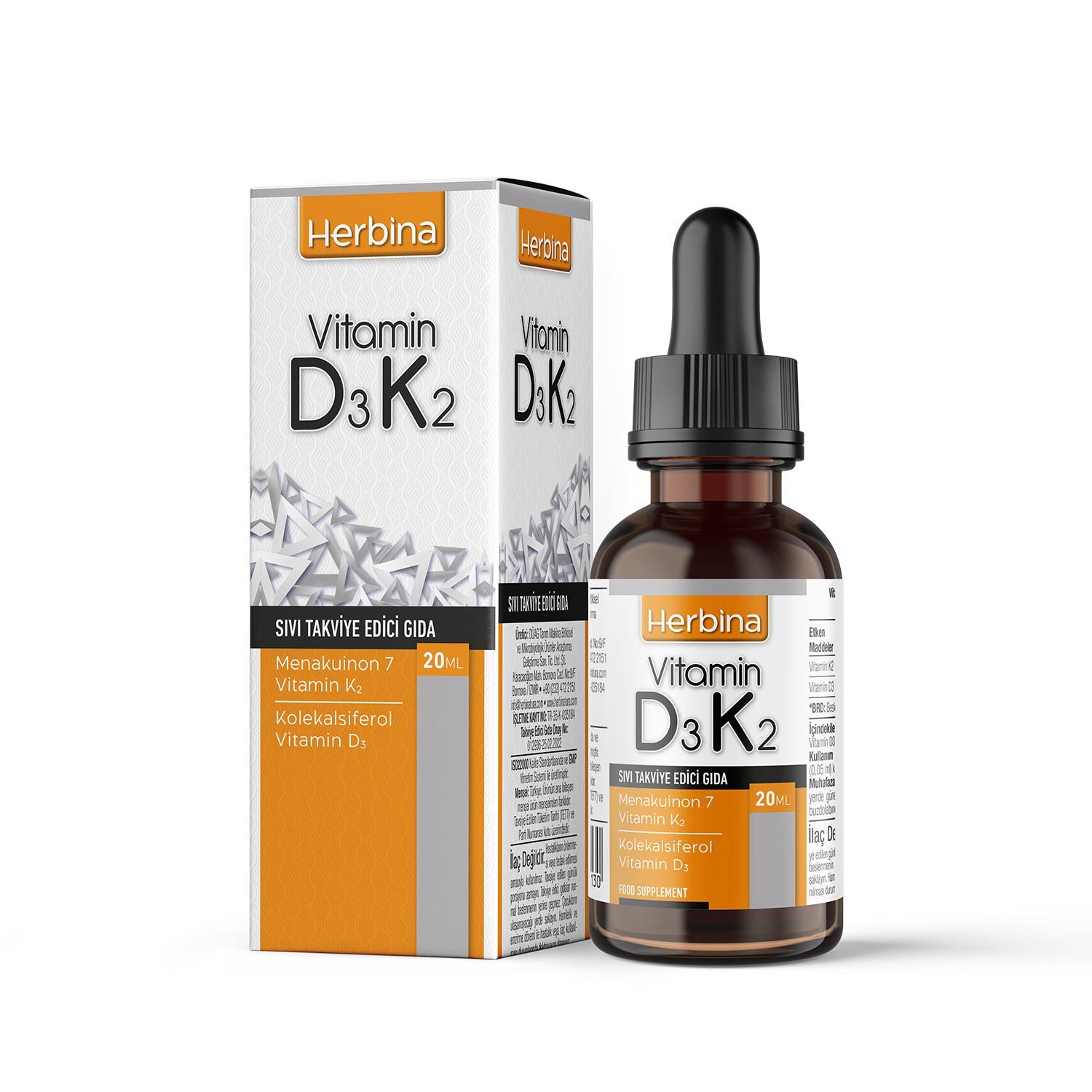 D3 K2 Vitamini Damla 20 ml