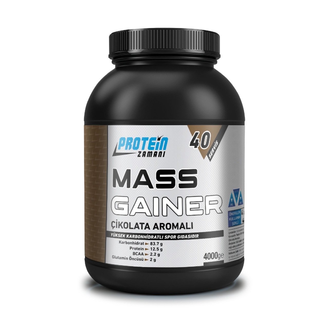 Mass Gainer Karbonhidrat Tozu 4000 gr 40 Servis Çikolata