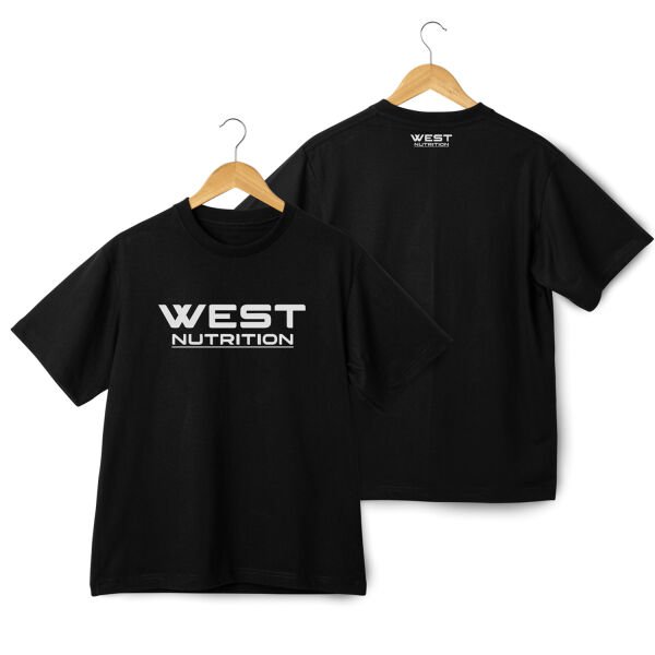 West Nutrition Logo Baskılı T-Shirt Oversize