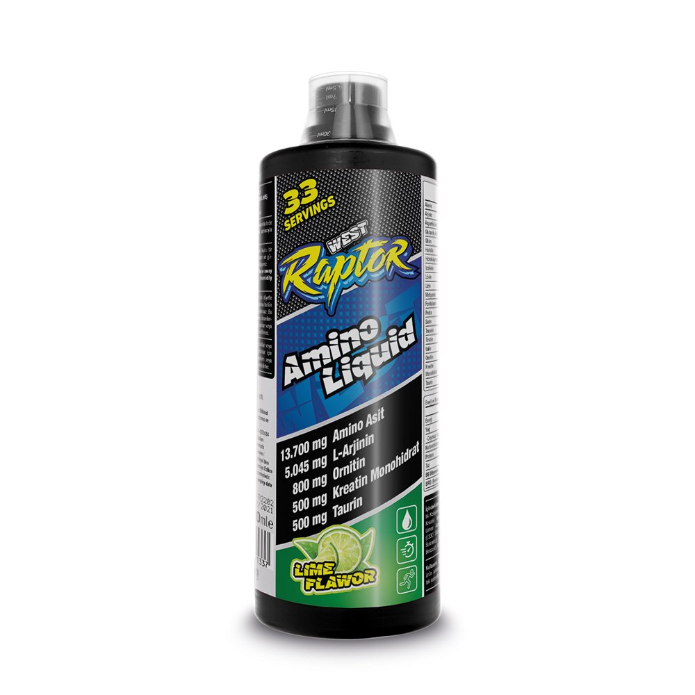 Raptor Amino Likit 1000 ml 33 Servis Misket Limonu Aromalı