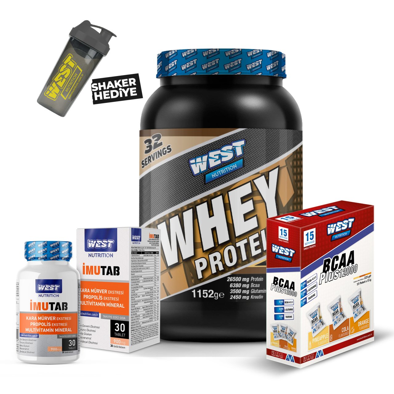 Whey Protein Tozu - BCAA Saşe - Multivitamin Paketi