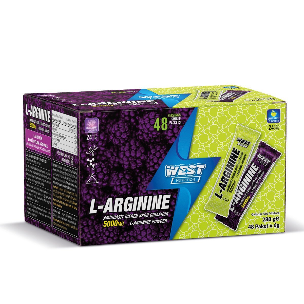 L-Arjinin 48 Saşe 2 Karışık Aroma 288 gram