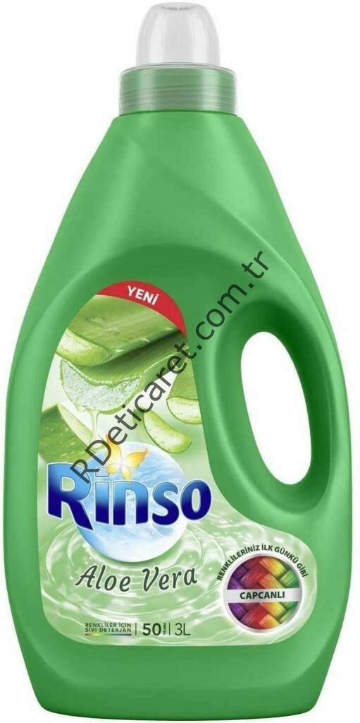Rinso Sıvı Çamaşır Deterjanı Renkliler İçin Aloe Vera 3 L 50 Yıkama
