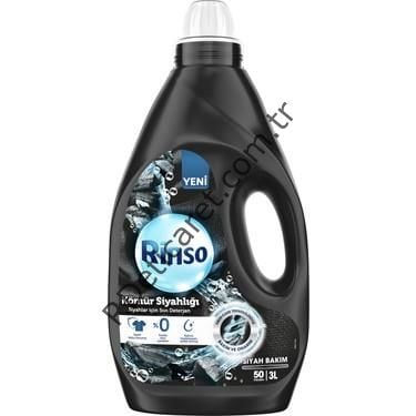 Rinso Sıvı Çamaşır Deterjanı Renkliler İçin Kömür Siyahlığı  3 L 50 Yıkama
