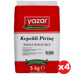 Yazar Kepekli Pirinç (Organik) 5 Kg x 4 Paket