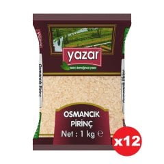 Yazar Osmancık Pirinç 1 Kg x 12 Adet