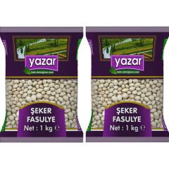 Yazar Şeker Fasulye 1 Kg x 2 Paket