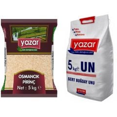 Yazar Osmancık Pirinç 5 Kg. + Un 5 Kg.