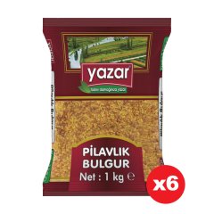 Yazar Şehriyeli Pilavlık Bulgur 1 Kg x 6 Adet