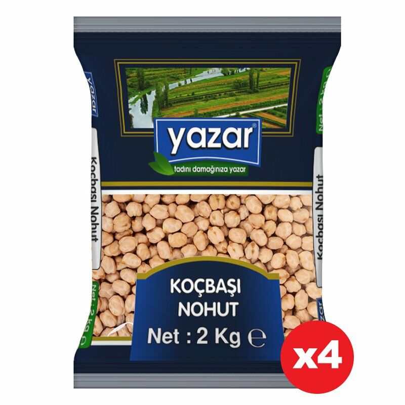 Yazar Koçbaşı Nohut 2 Kg. x 4 Paket