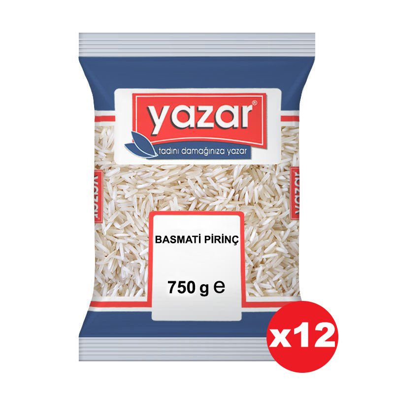 Yazar Basmati Pirinç 750 Gr x 12 Adet