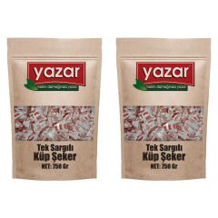 Yazar Tek Sargılı Küp Şeker 750 Gr x 2 Adet