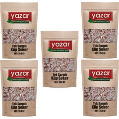 Yazar Tek Sargılı Küp Şeker 750 Gr x 5 Adet