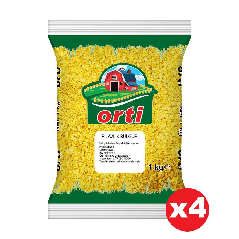 Orti Pilavlık Bulgur 1 Kg x 4 Adet