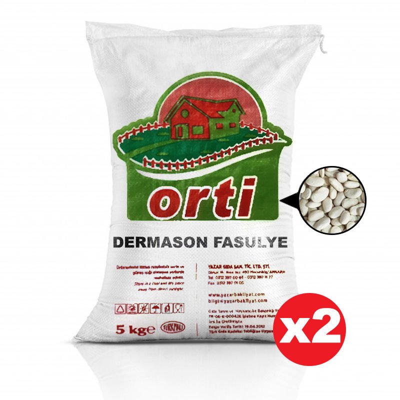 Orti Dermason Fasulye 5 Kg. x 2 Paket