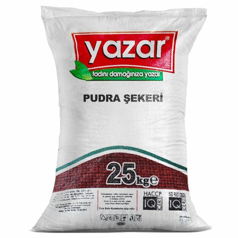 Yazar Saf - Karışımsız ( Arılar için) Pudra Şekeri 25 Kg