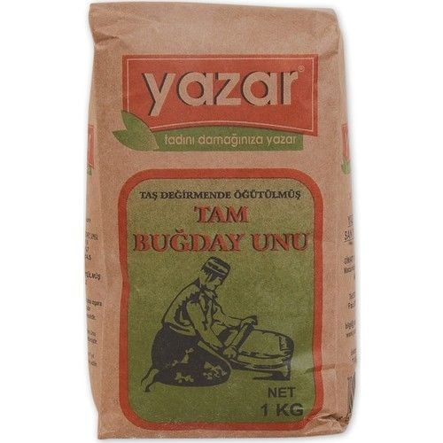 Yazar Taş Değirmende Öğütülmüş Tam Buğday Unu 1 Kg