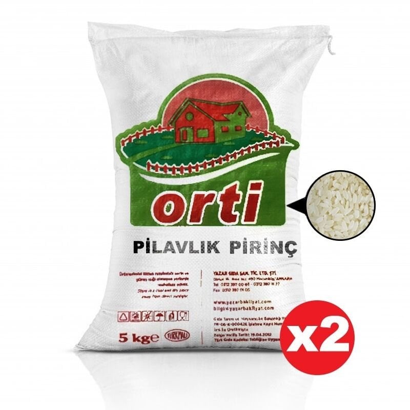 Orti Pilavlık Pirinç 5 kg x 2 Adet