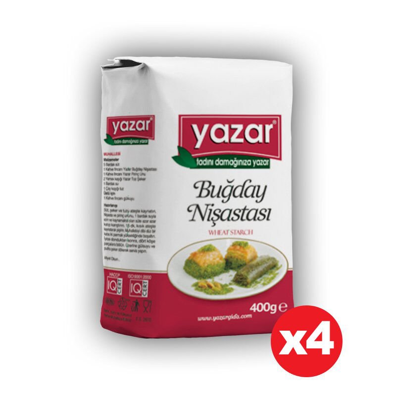 Yazar Buğday Nişastası 400 Gr  x 4 Paket