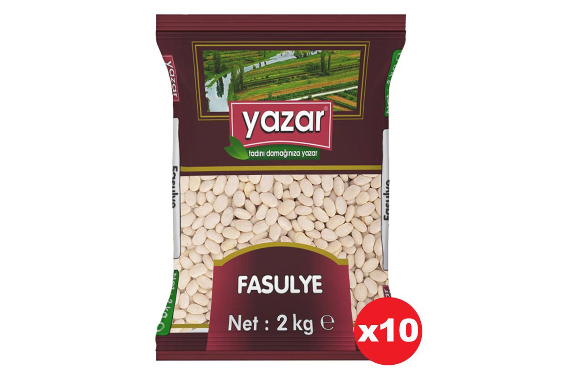 Yazar Çumra Fasulye 2 Kg x 10 Paket