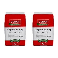 Yazar Kepekli Pirinç (Organik) 5 Kg x 2 Paket