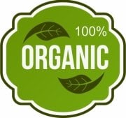 %100 Organic Etiketi 1 Paket 1000 Adet