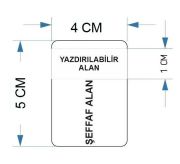 Beyaz 18S Kablo Etiketi (4x5cm) 1 Paket 1000 Kablo Etiketler Lazer Yazıya Uygundur Açık Renk Kablolar İçin Uygundur. A4 Formatında