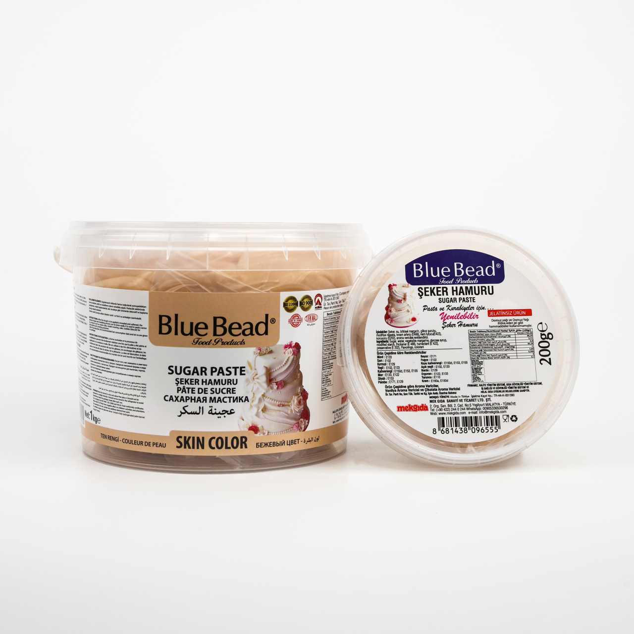 Blue Bead Ten Rengi Şeker Hamuru  200 gr