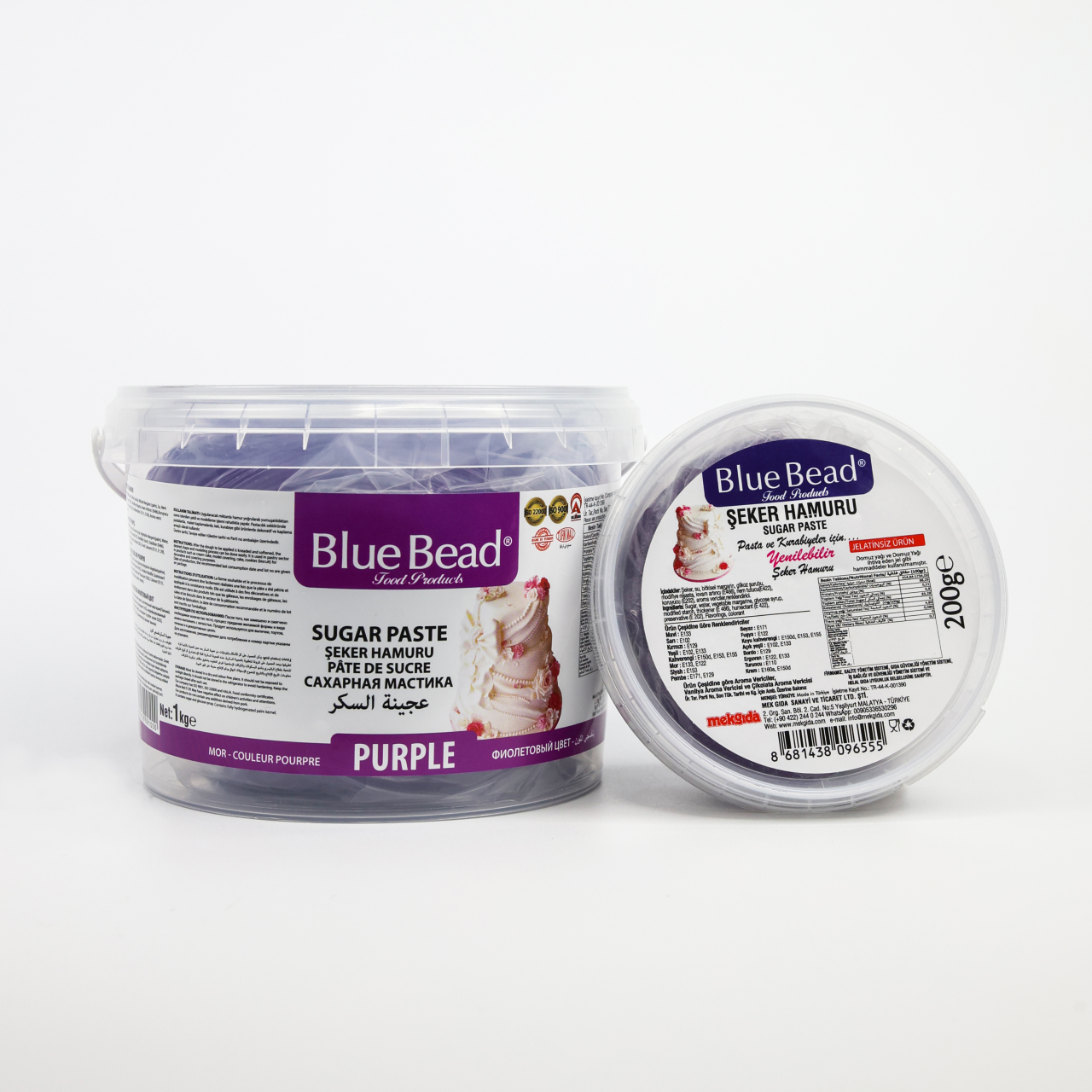 Blue Bead Mor Şeker Hamuru 200 gr